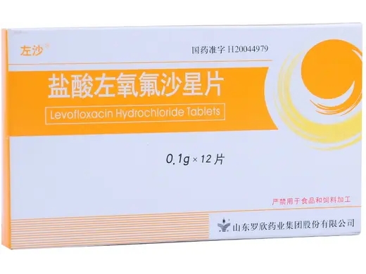 盐酸左氧氟沙星片0.1g*12片